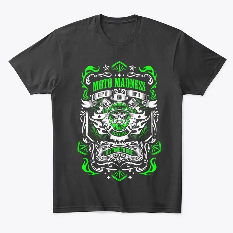 Moto Madness T's - GREEN