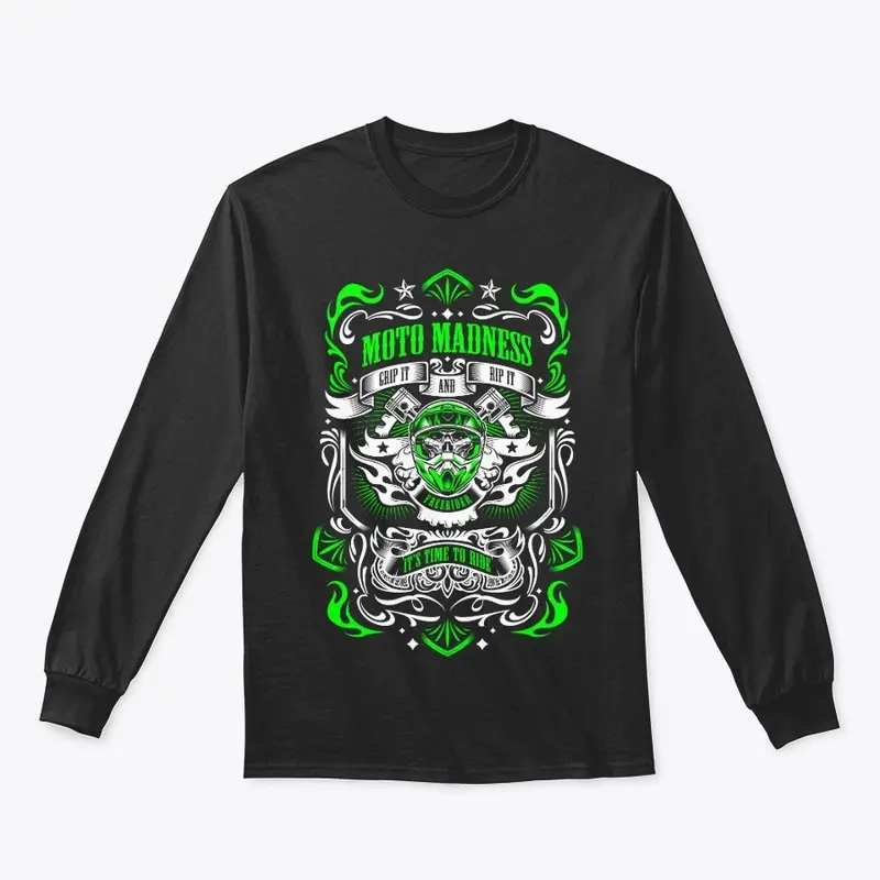 Moto Madness T's - GREEN