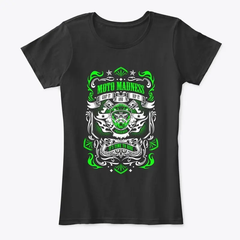 Moto Madness T's - GREEN